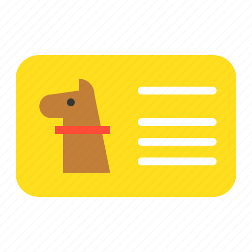 Dog, dog id, dog tag, id card icon - Download on Iconfinder