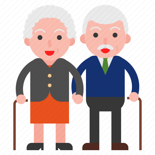 Couple, elder, old, old man icon - Download on Iconfinder