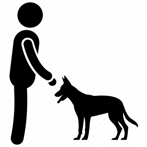 Dog trainer, dog training, obedience training, pet training, wild dog icon - Download on Iconfinder