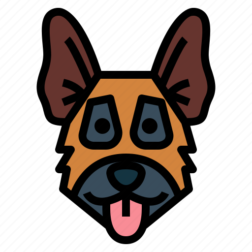 German, shepherd, dog, pet, animals, breeds icon - Download on Iconfinder