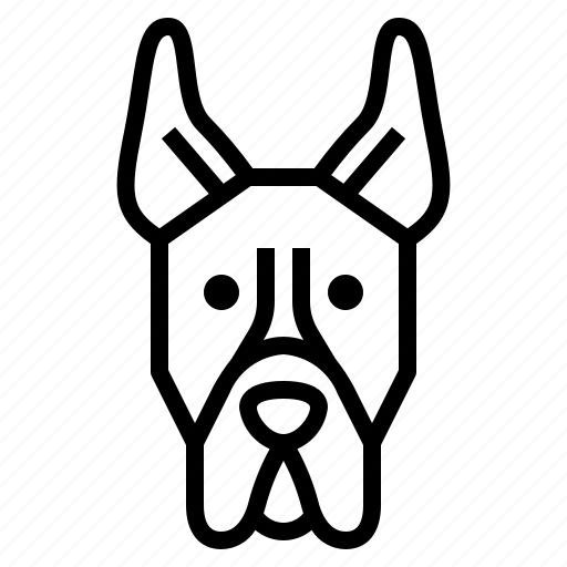 Great, dane, dog, pet, animals, breeds icon - Download on Iconfinder