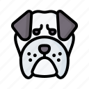 bulldog, dog, animal, avatar, puppy