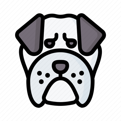 Bulldog, dog, animal, avatar, puppy icon - Download on Iconfinder
