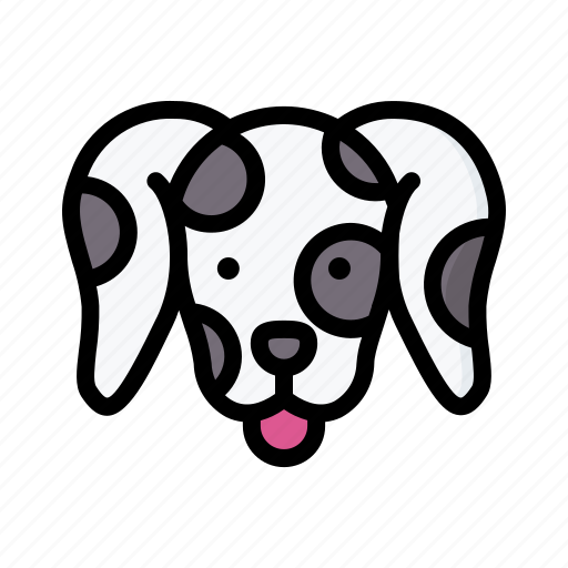 Dalmatian, dog, animal, avatar, puppy icon - Download on Iconfinder