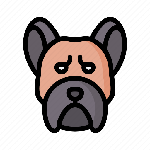 French, bulldog, dog, animal, avatar, puppy icon - Download on Iconfinder