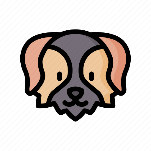 Miniature, american, shepherd, dog, animal, avatar, puppy icon - Download on Iconfinder