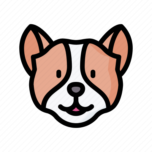 Pembroke, welsh, corgi, dog, animal, avatar, puppy icon - Download on Iconfinder