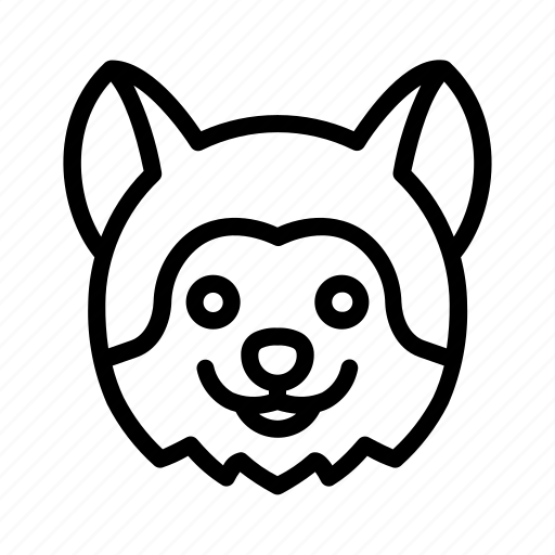 Akita, dog, animal, avatar, puppy icon - Download on Iconfinder