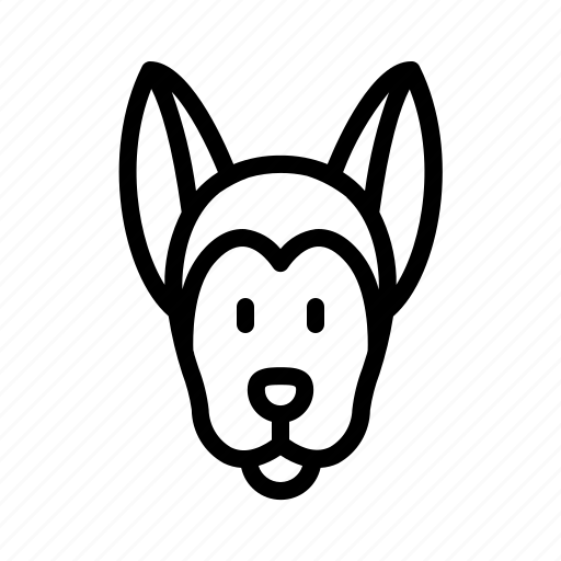 Belgian, malinois, dog, animal, avatar, puppy icon - Download on Iconfinder