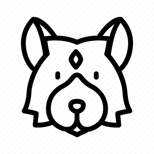 Shetland, sheepdog, dog, animal, avatar, puppy icon - Download on Iconfinder