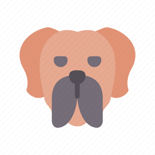 English, mastiff, dog, animal, avatar, puppy icon - Download on Iconfinder
