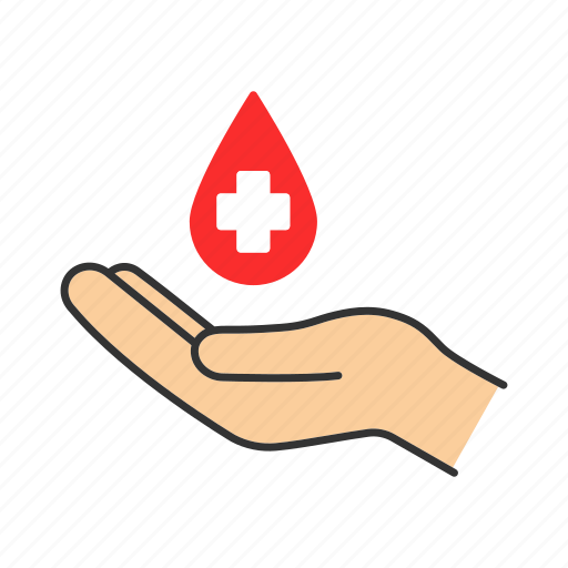 Blood, charity, donate, donation, drop, medical cross, volunteer icon - Download on Iconfinder