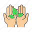 eco, ecology, environment, hands, nature, protection, sprout 