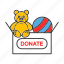 charity, children, donate, donation, teddy bear, toys, volunteering 