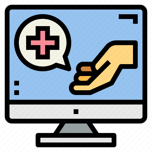 Medical, assistance, healthcare, online, computer icon - Download on Iconfinder