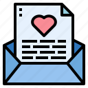 letter, email, envelope, message, heart
