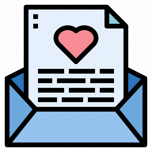 Letter, email, envelope, message, heart icon - Download on Iconfinder