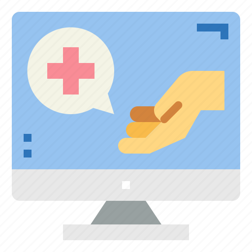 Medical, assistance, healthcare, online, computer icon - Download on Iconfinder
