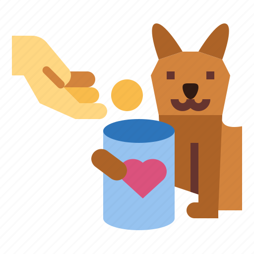 Cat, pet, hand, donation, money icon - Download on Iconfinder