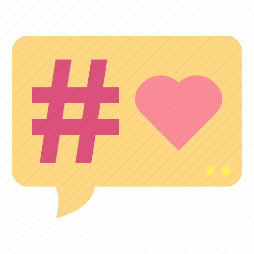 Hashtag, love, heart, write, sign icon - Download on Iconfinder
