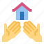 house, donation, real, estate, property, hand 