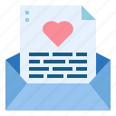 letter, email, envelope, message, heart