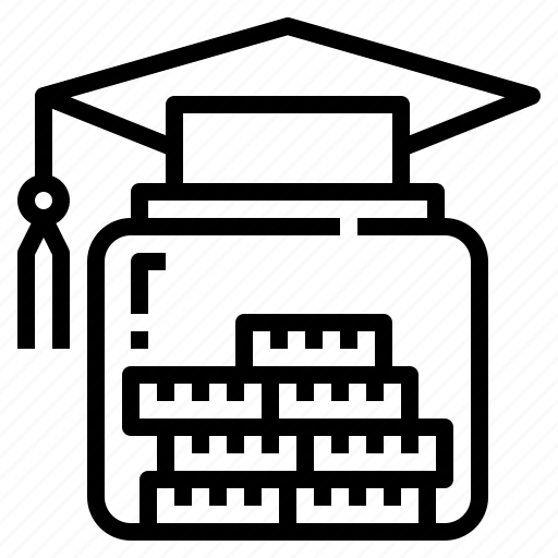 Mortarboard, graduate, education, donation, money icon - Download on Iconfinder