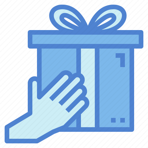 Gift, box, hand, give, celebration, donation icon - Download on Iconfinder