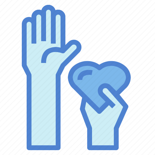 Hands, up, solidarity, charity, volunteer, heart icon - Download on Iconfinder