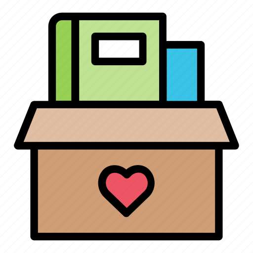 Donation, book, education, knowledge icon - Download on Iconfinder