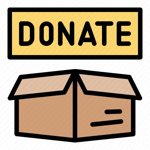 Donation, box, donate, package icon - Download on Iconfinder