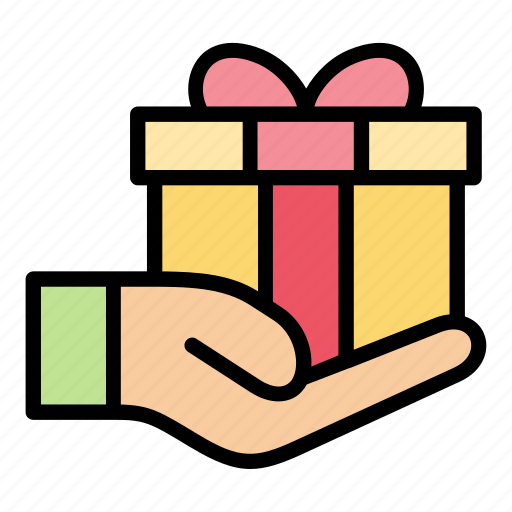 Donation, gift, box, present icon - Download on Iconfinder