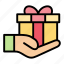 donation, gift, box, present 