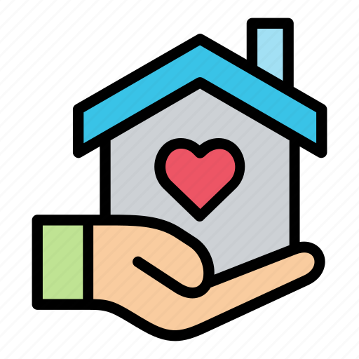 Donation, house, property, charity icon - Download on Iconfinder