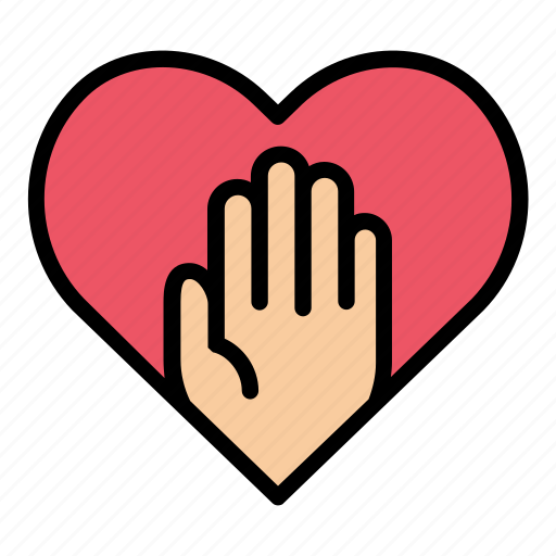 Donation, volunteer, hand, support icon - Download on Iconfinder