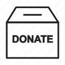 donate, charity, donation box, welfare