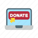 online donate, charity, donation, laptop, welfare, care, contribution, fundraising