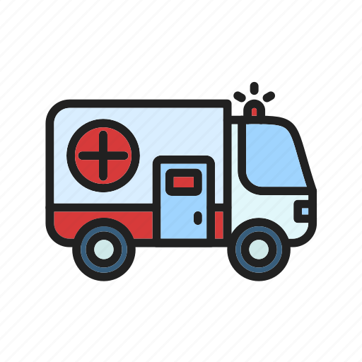 Ambulance, emergency, hospital, vehicle, red cross, healthcare, medic icon - Download on Iconfinder
