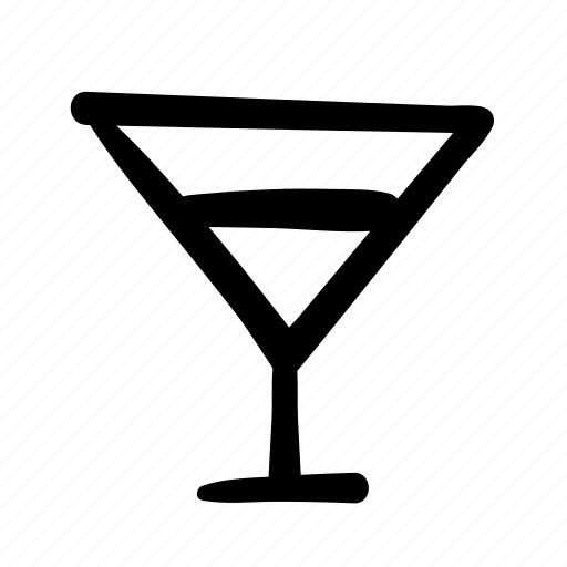 Alcohol, cocktail, cocktail glass, doodle, drink, martini, shop icon - Download on Iconfinder