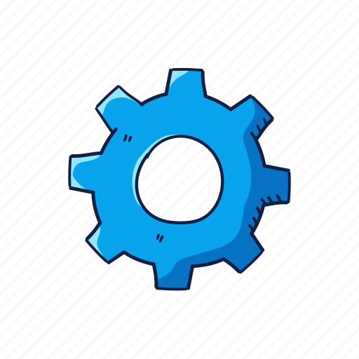 Doodle, labor, cogwheel, settings, options, setting, control icon - Download on Iconfinder