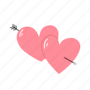 arrow, cupid, heart, love, valentine