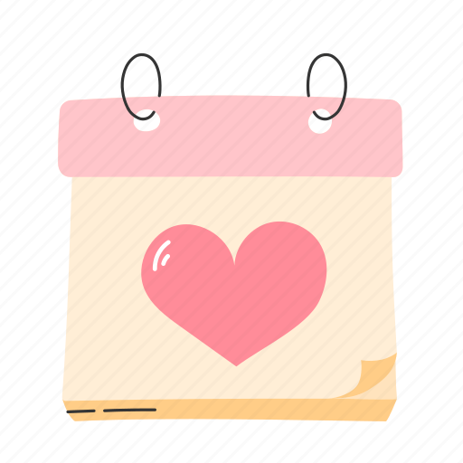 Calendar, date, heart, love, valentine icon - Download on Iconfinder