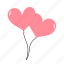 heart, balloon, love, valentines, romance 