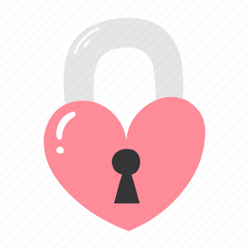 Heart, lock, valentine, key, love icon - Download on Iconfinder