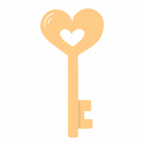 Lock, heart, valentine, key, love icon - Download on Iconfinder
