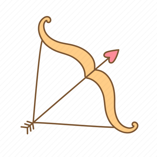 Bow, arrow, cupid, heart, valentine icon - Download on Iconfinder