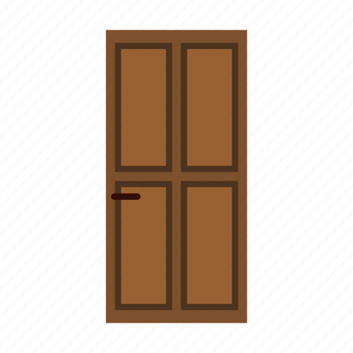 Brown, classic, door, doorway, house, interior, wooden icon - Download on Iconfinder