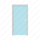 cartoon, door, doorway, entrance, glass, home, interior