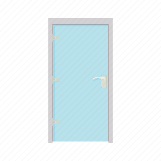 Cartoon, door, doorway, entrance, glass, home, interior icon - Download on Iconfinder