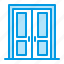 door, double, entrance, interior 
